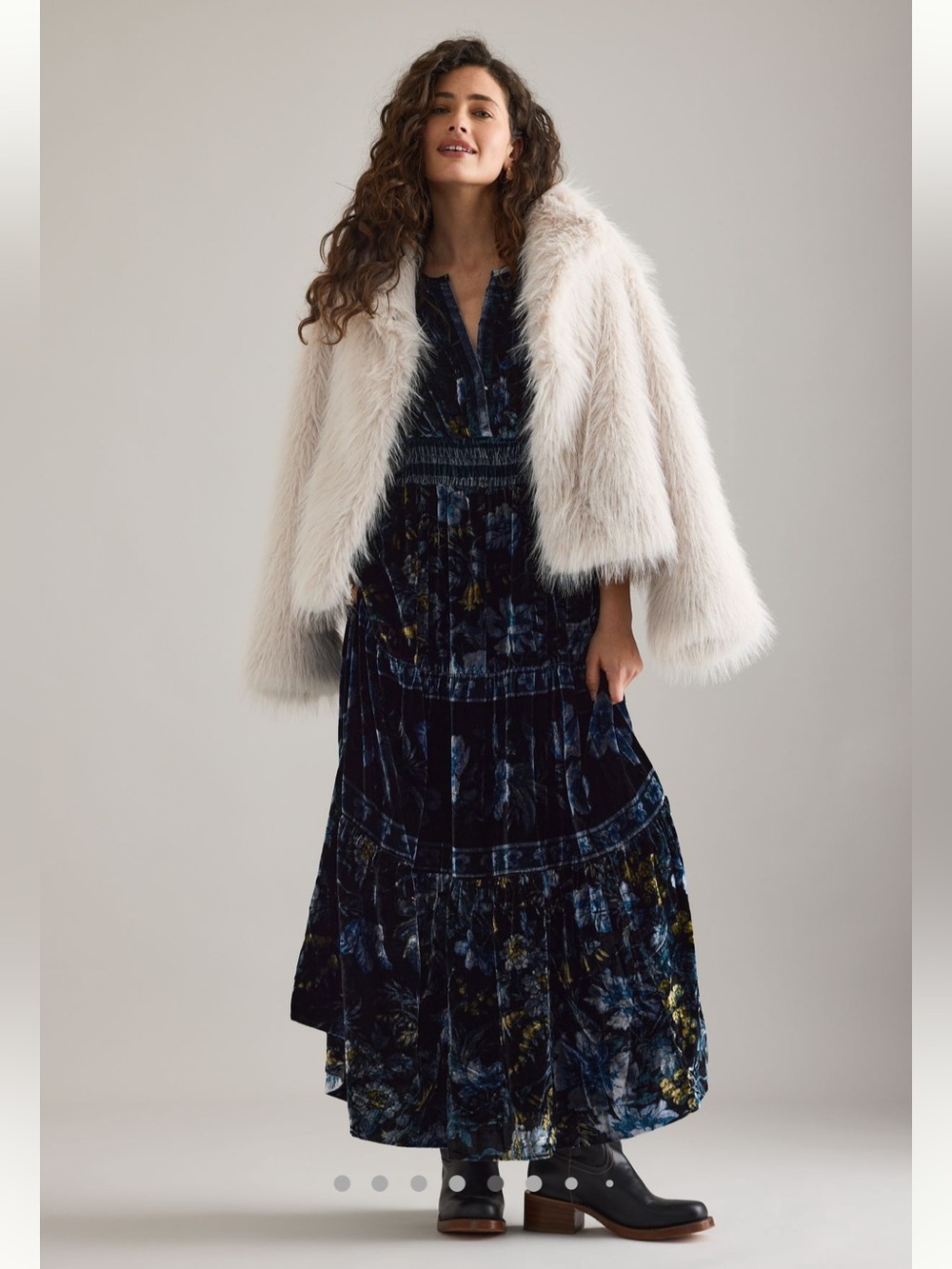 The Somerset velvet maxi dress